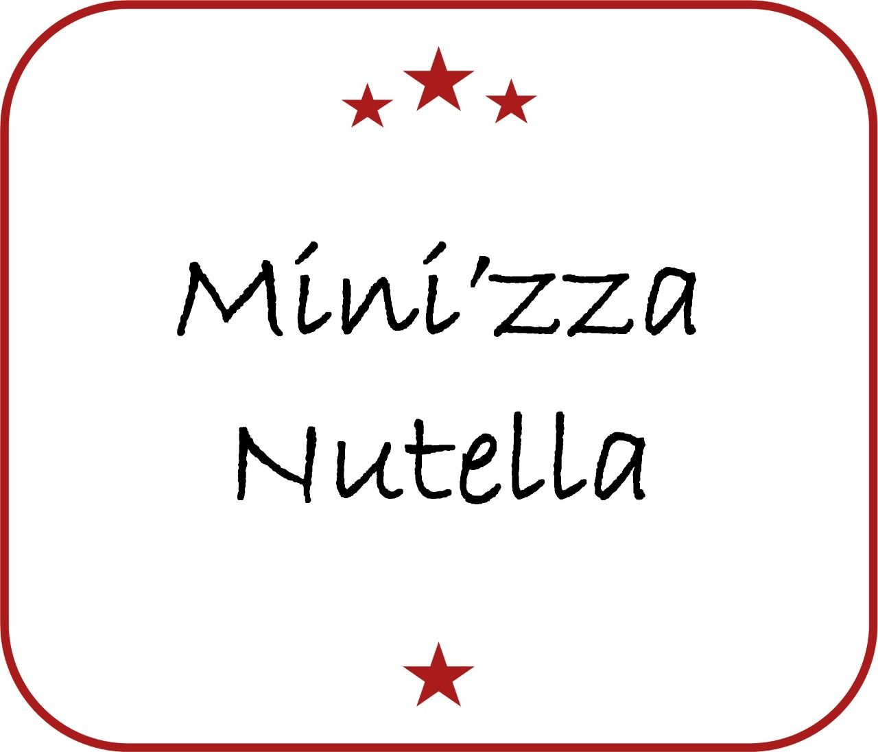 Mini'zza Nutella 